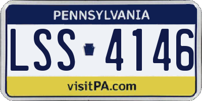 PA license plate LSS4146