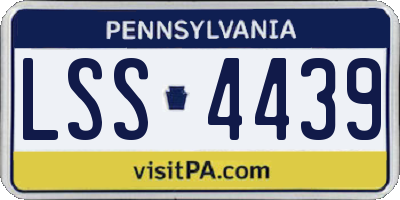 PA license plate LSS4439