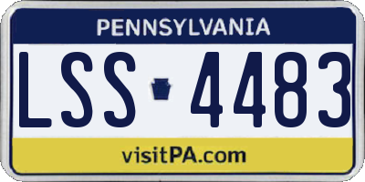 PA license plate LSS4483