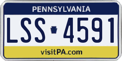 PA license plate LSS4591