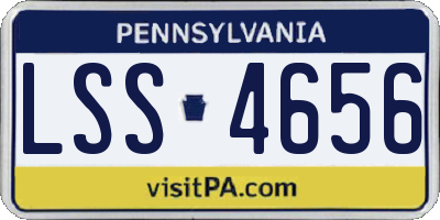 PA license plate LSS4656