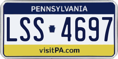 PA license plate LSS4697