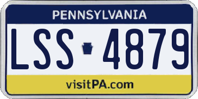 PA license plate LSS4879