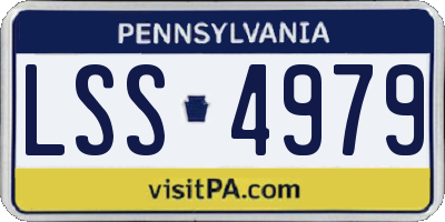 PA license plate LSS4979