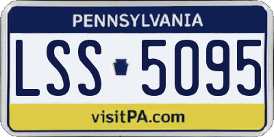 PA license plate LSS5095