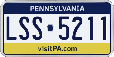 PA license plate LSS5211