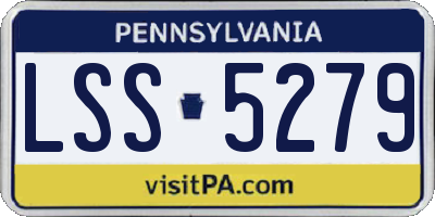 PA license plate LSS5279