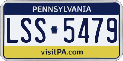 PA license plate LSS5479