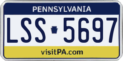 PA license plate LSS5697