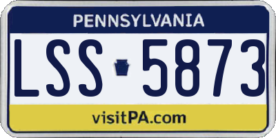 PA license plate LSS5873