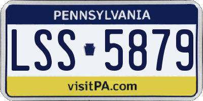 PA license plate LSS5879
