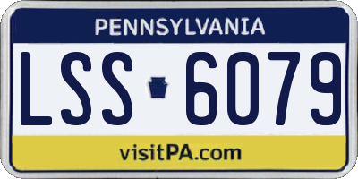 PA license plate LSS6079