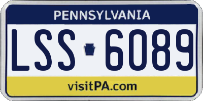 PA license plate LSS6089