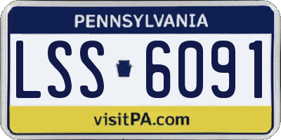 PA license plate LSS6091