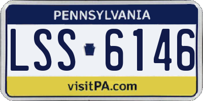 PA license plate LSS6146