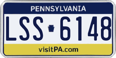 PA license plate LSS6148