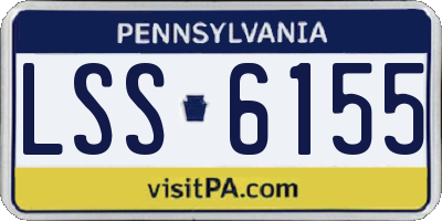 PA license plate LSS6155