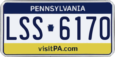PA license plate LSS6170