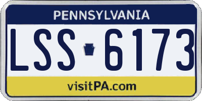 PA license plate LSS6173