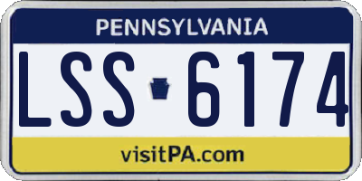 PA license plate LSS6174