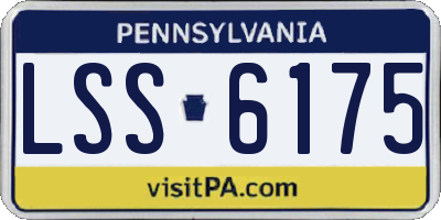 PA license plate LSS6175