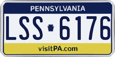 PA license plate LSS6176