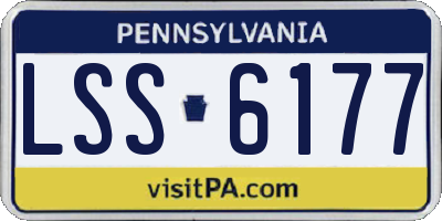 PA license plate LSS6177