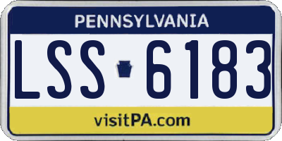 PA license plate LSS6183