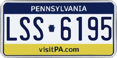 PA license plate LSS6195