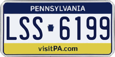 PA license plate LSS6199