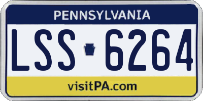 PA license plate LSS6264