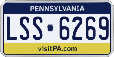 PA license plate LSS6269