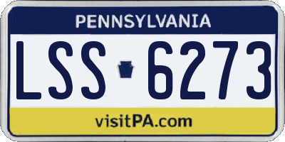PA license plate LSS6273