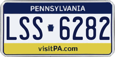 PA license plate LSS6282