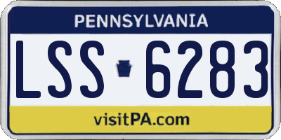 PA license plate LSS6283