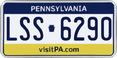 PA license plate LSS6290