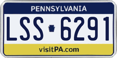 PA license plate LSS6291
