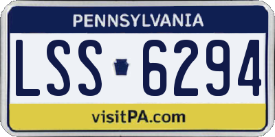 PA license plate LSS6294