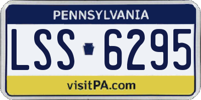 PA license plate LSS6295