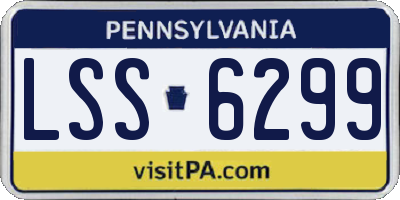 PA license plate LSS6299