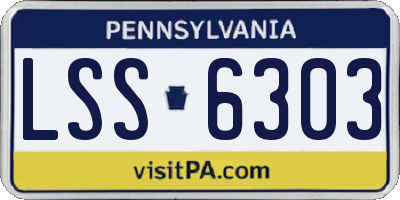 PA license plate LSS6303
