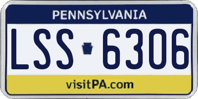 PA license plate LSS6306