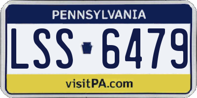 PA license plate LSS6479