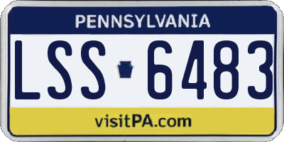 PA license plate LSS6483