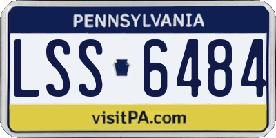 PA license plate LSS6484