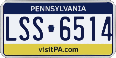 PA license plate LSS6514