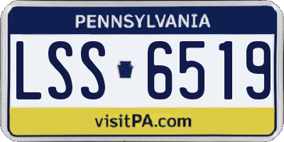 PA license plate LSS6519