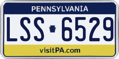 PA license plate LSS6529