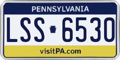 PA license plate LSS6530