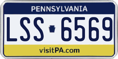PA license plate LSS6569